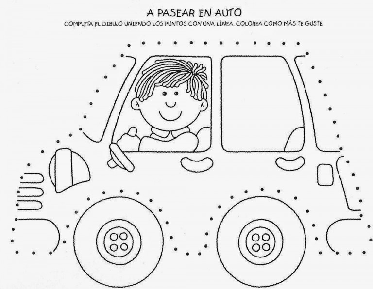 Transportation trace worksheet | Crafts and Worksheets for Preschool