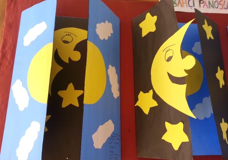 Day and night craft idea for kids 3 jpg 800 562 Pixels Preschool Art 