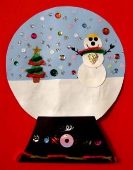 Snow globe craft idea for kids | Crafts and Worksheets for Preschool