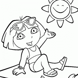 Dora the explorer coloring pages | Crafts and Worksheets for Preschool ...