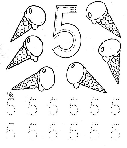 Number 5 Worksheets Preschool