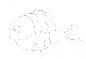 Ocean animals trace worksheet | Crafts and Worksheets for Preschool ...