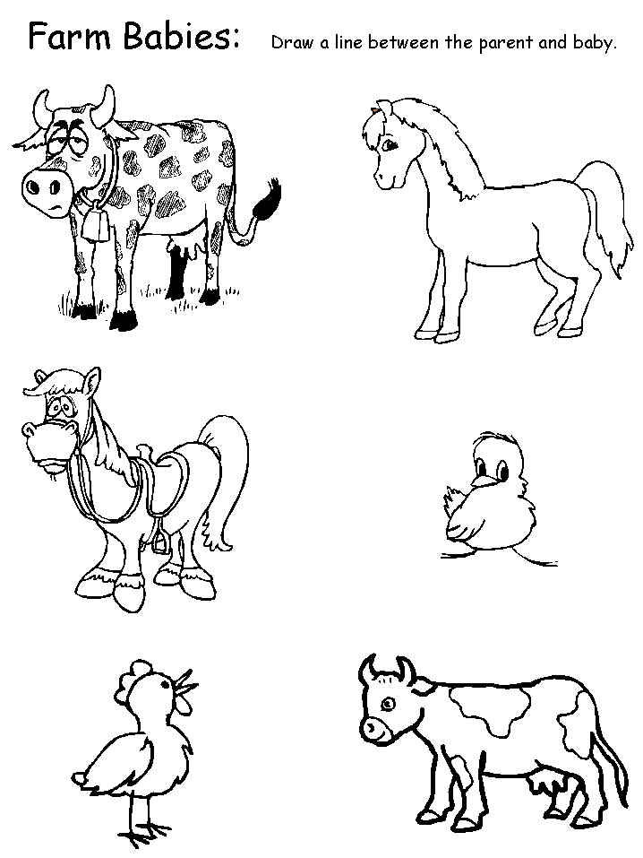 printable kindergarten worksheets animals