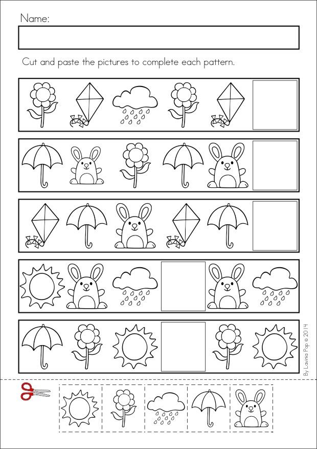 Pattern Worksheet For Kids Crafts And Worksheets For Preschool Toddler And Kindergarten