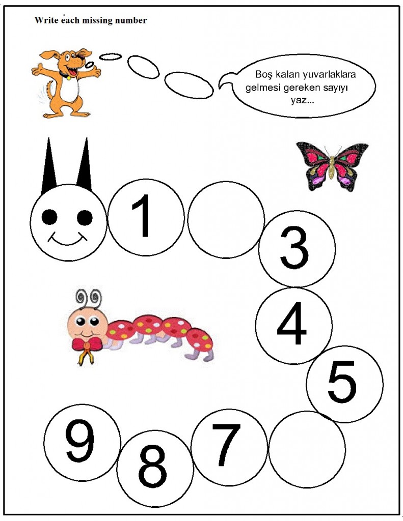 Missing Number Worksheet For Kids 1 10 Crafts And Worksheets For   Missing Number Worksheet For Kids 2 791x1024 