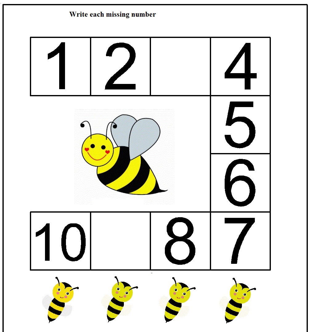 Kindergarten Number Worksheets DA2