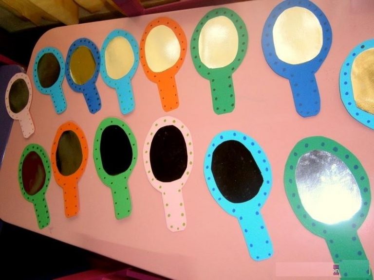 Mirror craft idea for kids | Crafts and Worksheets for Preschool