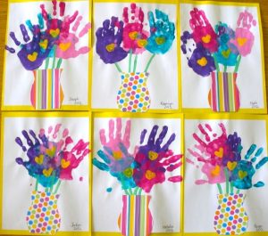 Handprint flower craft idea for kids | Crafts and Worksheets for ...