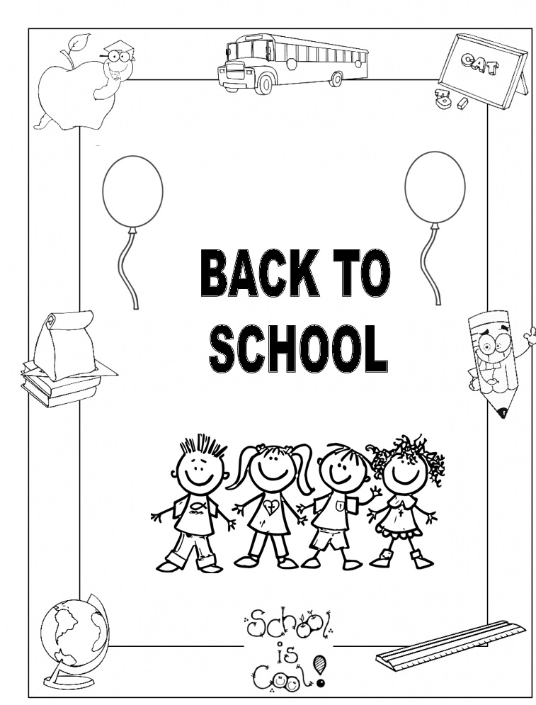 Back To School Coloring Free Printables