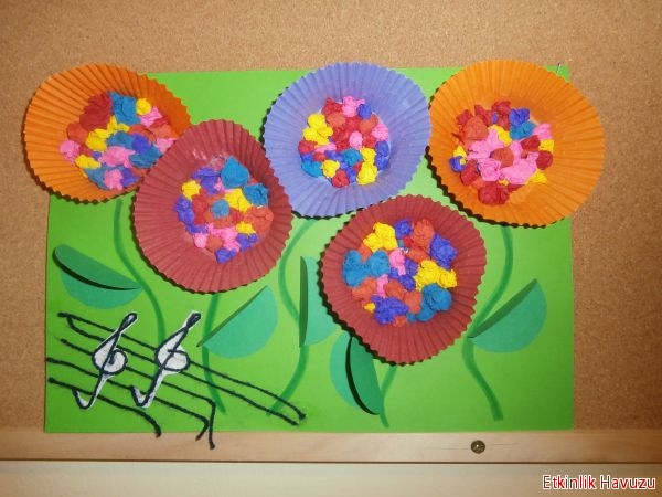 Cupcake liner craft idea for kids | Crafts and Worksheets for Preschool ...